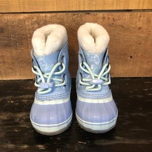 Sorel Snow Boots Toddler Girl Size 7 Blue